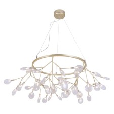 Светильник подвесной Crystal Lux, Evita 1692/245D, G4, 45х1 Вт, 40х105х105 см, цвет золотой