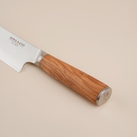Koty Kitchen Sl Home "Olivia", Santoku, blade 17.78 cm, Damascus steel, brown color-5
