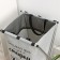 Belly basket Folding shade "Washing Day", 35 × 45 cm, color gray color