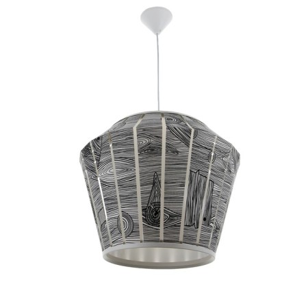 Lamp Bayerlux 1673/1wt E27 40W white-black 48x48x36-136 cm