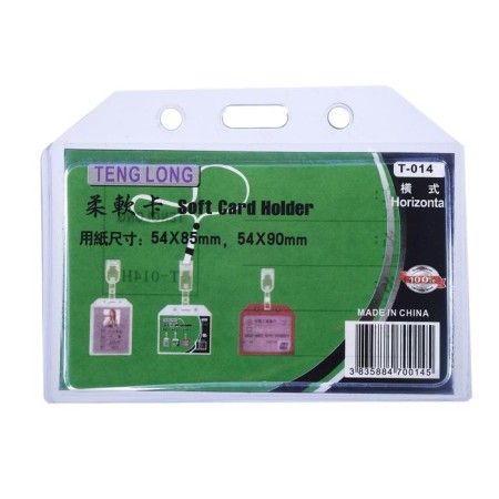 Badge-carman horizontal (external 100 x 78 mm, internal 90 x 54 mm), silicone