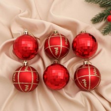 Set of balls plastic D-5 cm, 6 pcs 