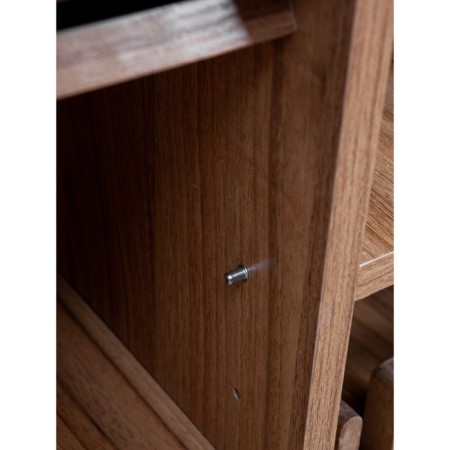 Shoe cabinet, 780 × 295 × 500 mm, color walnut Lyon / oak craft golden-4