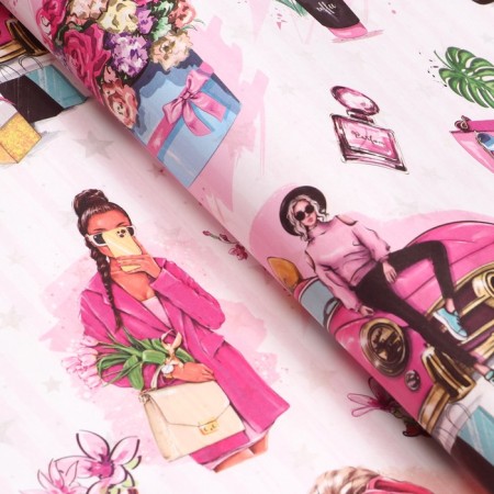 Paper packaging, glossy bilateral "coat", 70 x 100 cm-1