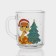 New Year's glass tea mug "New Year's snakes", 200 ml, mix