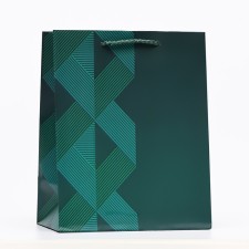 Gift Green Romb Package, 18 x 22.3 x 10 cm