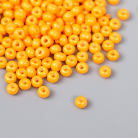 Glass beads 6/0 "carrot" 15 g
