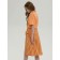 Skirt for girls, height 116 cm, orange color