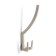 Hook furniture tundra TKT001, three -rod, satin nickel
