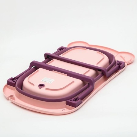 Bath Bath Folding with a drain, "Bear", 83 cm., Pink color-4