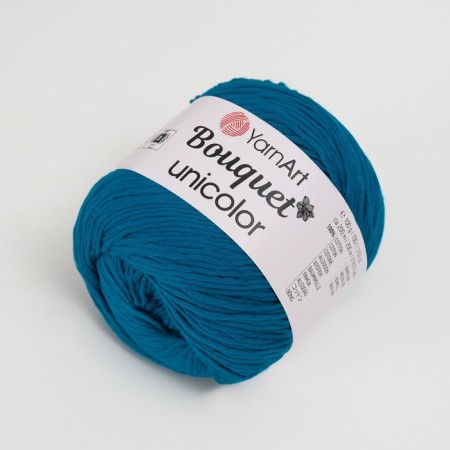 Yarn "Bouquet Unicolor" 100% cotton 200m/100g (3228 Mor. waves)-1