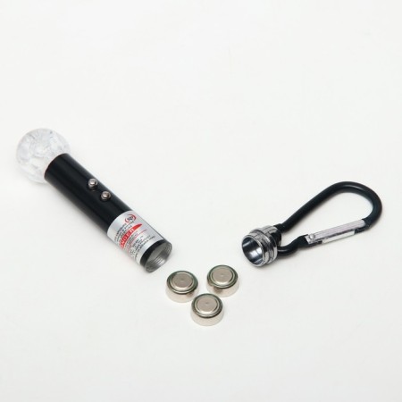 Laser pointer, with carbine, 2 LED, 4 modes, 8.5 x 2 cm, black-2