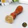 Printing for wax with a wooden handle "Crown with the letter m" 9x2.5x2.5 cm