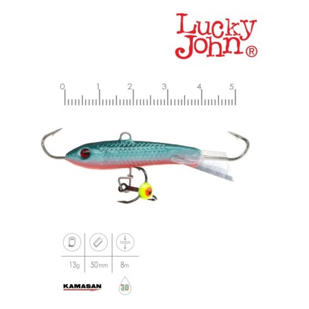 Balancir Lucky John Classic 5 + tee, 5 cm, color 54 blister-1