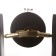 Sconces "Azurit" 2he27 40w Black 11x12x36cm