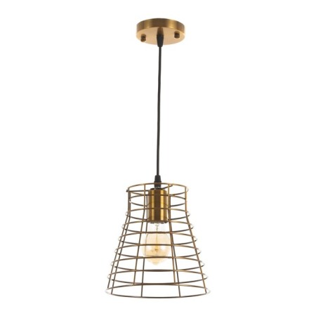 Bayerlux lamp "Crohn" E27 40W gold 20x20x18-118cm