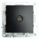 Television socket 1-seater, 75 Ohms (mechanism), Stekker series Erna, PST00-9108-03, black 1022446