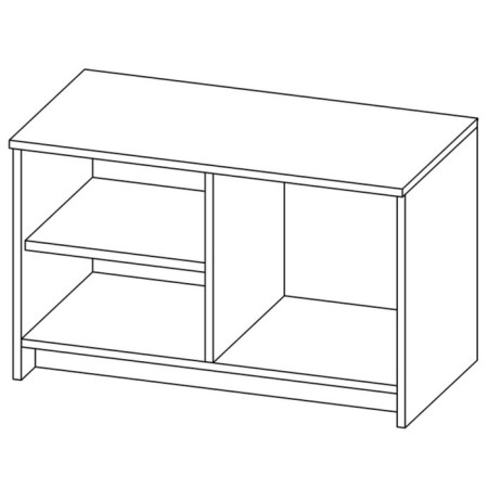 Tumba 2-door low Sirius, 782 × 412 × 471 mm, white color-2