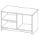 Tumba 2-door low Sirius, 782 × 412 × 471 mm, white color