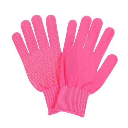 Garden, nylon gloves, with nitrilum semi -recess, size 10, orange, Greengo-1