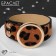 Bracelet Skin "Safari" leopard, black-brown color, l = 21.5 cm