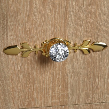 Handle button cappio, d = 30, l = 168 mm, color gold-7