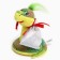 Soft toy "Snake", with a gift bag, 15 cm, green color