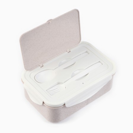 Lunch-Box "Flamingo", 1.4 l, 21.5 x 7.3 x 15 cm, white-1