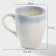Porcelain mug Magistro "Paveti", 350 ml, blue color