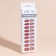 False nails, 24 pcs, with glue plates, the shape of almonds, matte/holography, coral color