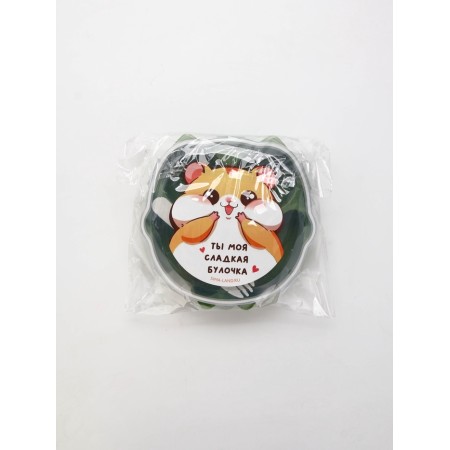 Lunch - boxing with sections and spoon "Sweet Bun", 18 x 18 x 5 cm-9