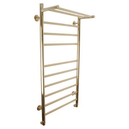 Water towels Domoterm "Medea" P10, 500x1000 mm, with a shelf, gold