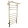 Water towels Domoterm "Medea" P10, 500x1000 mm, with a shelf, gold