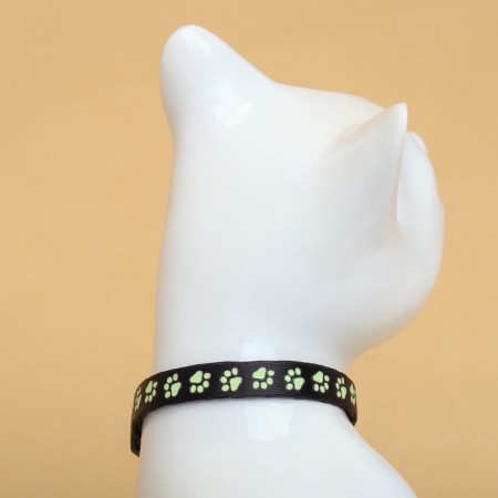 Koshachi collar "shower" luminous, with a bell, 30 x 1 cm, polyester, black-3