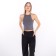 T-shirt female, dark gray color, size 42 (s)