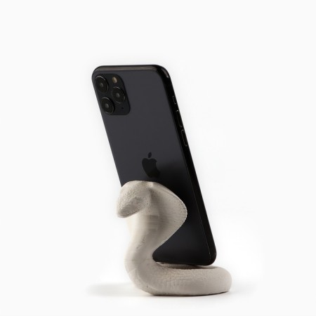 Copper stand, white, 8.5 x 7.5 cm