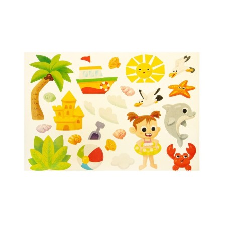 Application on the plastic "on the beach"-5