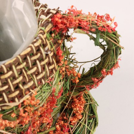 Kashpo, 19 x 15 x 11 cm, grass-2