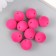 Beads for creativity velvet spraying "dark pink" set 10 pcs d = 1.4 cm