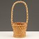 Wicker basket, 11 x 10.5/30 cm, sequoia