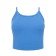 T-shirt shortened female Minaku: Basic Line Blue Color, Rr. 46