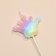 Set of candles for the cake, 5 pcs "Children's Rainbow Party", multi -colored