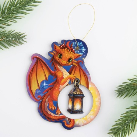 Suspension on the Christmas tree "Dragon", 8.9 x 9.1 cm-1