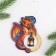 Suspension on the Christmas tree "Dragon", 8.9 x 9.1 cm
