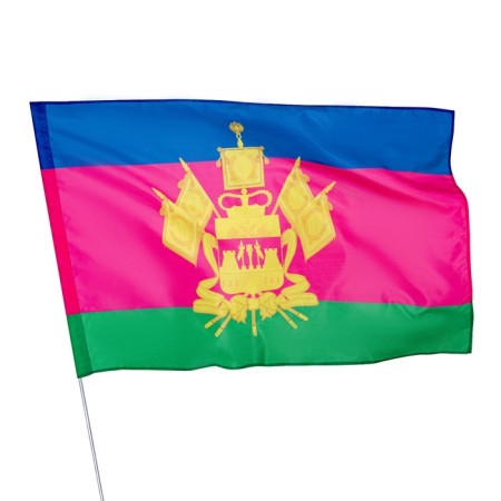 Flag Krasnodar Territory, 90 x 135 cm, polyester silk, without a pole-1