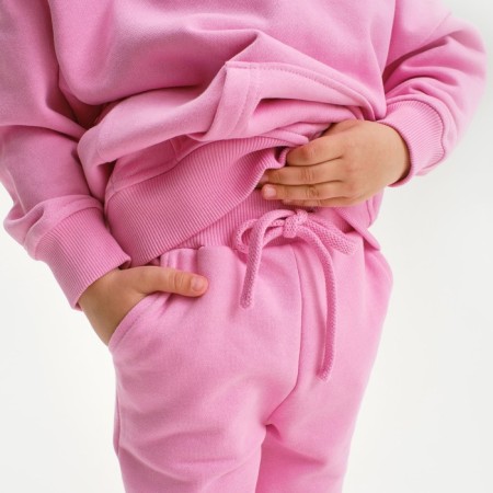 Костюм для девочки (худи, брюки) KAFTAN "Basic line", размер 32 (110-116), цвет розовый-3