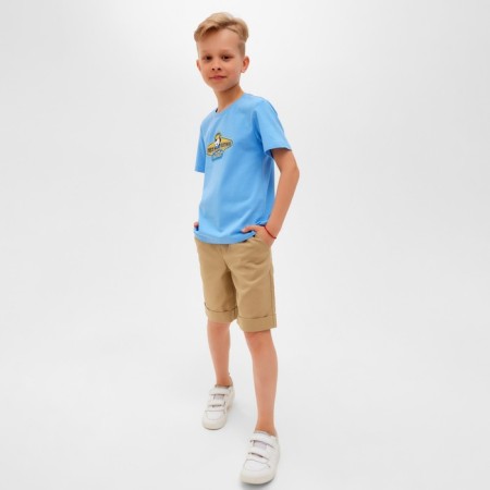 T -shirt Children's Minaku "Dog" color blue, height 128-3