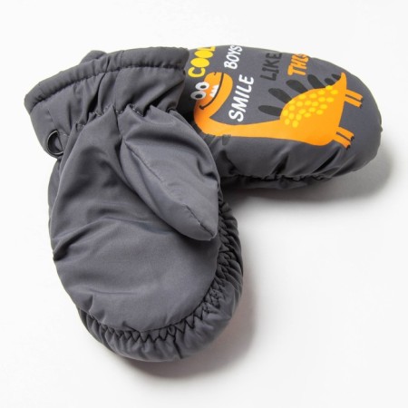 Baby mittens, black color, size 16 (8-10 years)-1