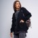 Cardigan female, black color, size One size (46-50)