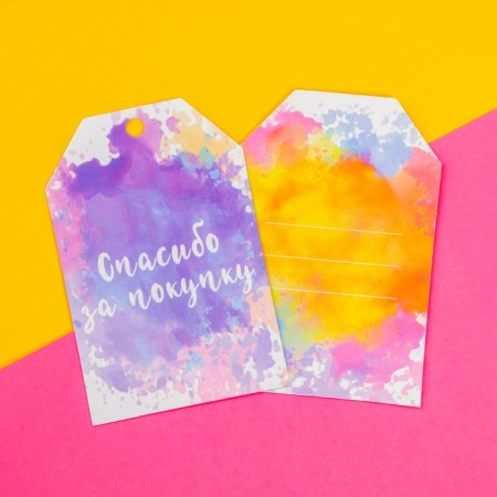 Schildik Floristic "Thank you for the purchase", set 6 pcs., 7 x 5 cm-2